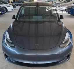 3 Tesla model 3 ديول موتور 2022  فحص كامل  ديول موتور - عداد 32 الف مايل
