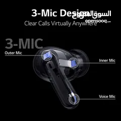  7 LG Active noise cancelling Bluetooth earbuds - ال جي سماعات بلوتوث