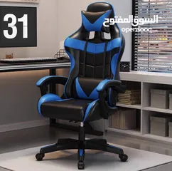  9 فينيسين كرسي العاب مريح بظهر مرتفع، كمبيوتر قابل للامالة وارتفاع للتعديل، للدوران 360 درجة مع دعم ..
