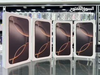  1 iPhone 16 Pro Max (256 GB) ايفون 16 برو ماكس جديد مسكر بالكرتونة وارد الشرق الاوسط