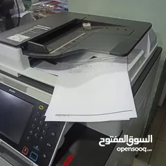  4 ماكنه تصوير ملونه نوع ريكو موديل 4503 فل نظافه صوره مرايه  مواصفات عاليه دقه بالطباعه