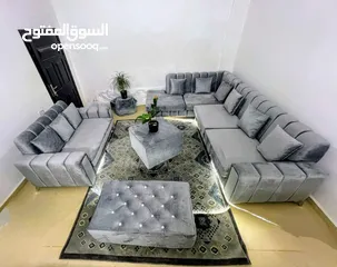  1 طاقم كنب كورنر أمريكي – 7 مقاعد جودة عالية، راحة فائقة، وتصميم أنيق! بسعر 549 دينار فقط!