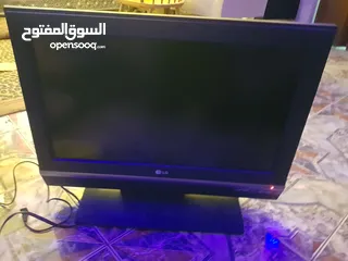  9 تلفزيون ال جي ونظام ستلايت كامل صحن ولاقط مدخلين وريموت عدد 2 ورسيفر وارد امريكي