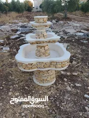  18 نوافير وشلالات مصنعوعه من ألاسمنت والحديد بأسعار و أشكال وأنواع مختلفة تناسب  الجميع  للتواصل واتساب