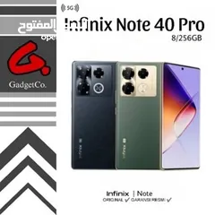 6 انفينيكس NOTE 40 pro جديد كفالة الوكيل الرسمي في الأردن بسعر مميز