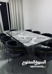  4 Marble dining table 8 peopls