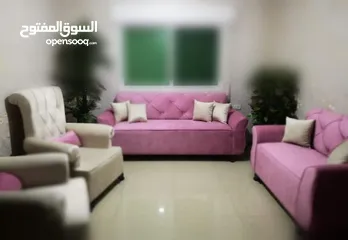  1 طقم كنب مستعمل استعمال خفيف للبيع بسعر مميز
