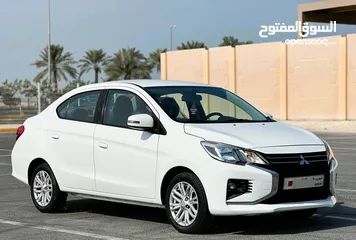  7 Mitsubishi Attrage 2022 Single Owner & 0 ACCIDENT , Ramdan Offers , Monthly 80 bd , Downpayment 400