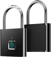  4 قفل حماية (keyless smart) يفتح القفل عن طريق بصمة الاصبع جودة مميزة و حماية قوية
