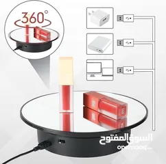  2 المرآه الدوّارة السحرية مش بس قطعة إلكترونية هاي مراية بتلف وبتخلي أي منتج تحطّوه يبين عالمي