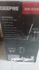  4 مكنسة كهربائية جيباس 3 في 1 GVC2592N-2300W لون اسود /فضي جديدة بالقرطاسية لم تستخدم نهائيا