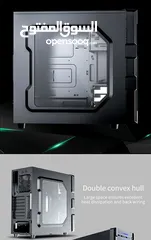  15 كيس جيمنغ  من جيماكس مضيئ رجب تصميم للحرارة GAMEMAX  GM-ONE RGB BK Case Gaming