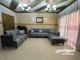 1 طقم كورنر مودرن خشب لاتيه وقراط قماش مخمل وتر برو