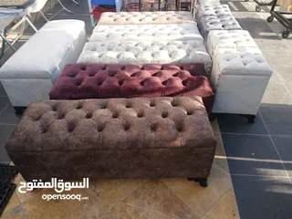  8 بفات الترند صندوق فتح وتسكير لإستخدامات عديدة الجلوس والديكور والتخزين بالحجمين كبير وصغير
