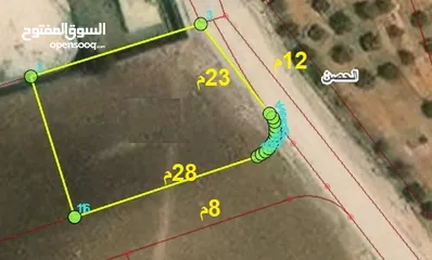  1 708متر من اراضي الحصن حوض الرماح وام الغزلان بالقرب من مدرسة رابعة العدوية