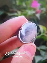  4 خواتم عيار 925 يمنيه شغل يدوي مع احجار كريمه عقيق يمني للبيع