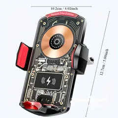  6 دعامه لاسلكيه متعدده الوظائف مثبته على السياره تدعم جميع موديلات هواتف الشحن اللاسلكي
