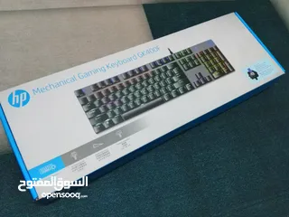  10 GK400F keyboard hp Mechanical Gaming كيبورد جيمنج من اتش بي مواصفات ممتازة مضيئ  