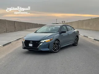  1 نيسان سنترا SR 2024 بدون حادث تقرير مياء تعمل وتسير سياره عله وضع الشركه الكهربائية عله وضعيتهن