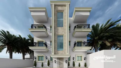  5 شقق سكنية جديدة نص تشطيب في مدينة طرابلس منطقة السراج