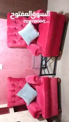  4 طقم كنب للبيع المستعجل بسعر مغري استعمال بسيط بحاله الوكاله