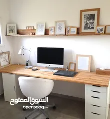  10 طاولة مكتب مميز قياس مترين متوفر عدة ألوان وقياسات حسب الطلب من لامينيت للأثاث المكتبي