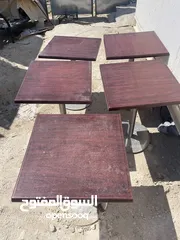 6 Tables + chairs