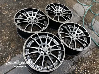  5 جنط 17 اربع براغي محير (بدون كوشوك)