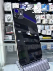  1 iPhone 11 (64 GB) ايفون 11 مستعمل  بحالة ممتازة / مغير بطارية اصلية بشركة ايفون  نسبة بطارية 100٪؜