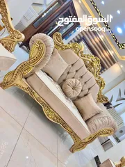  20 طقم كنب مصري دمياطي 9مقاعد خشب زان تفصيل قطعه مميزه