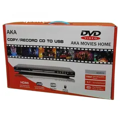  1 جهاز dvd يعمل على جميع انواع شاشات التلفزيون نظام HD ومدخل usb