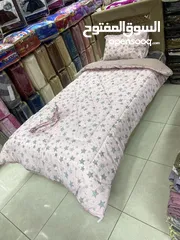  2 لحاف مفرد معرق والعاب  قماش باكستاني تفصيل   لحاف مفرد بعده الوان مشكل