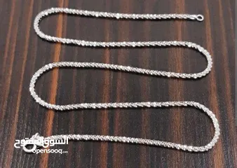  2 Italian 925 Sterling Silver chain for Female