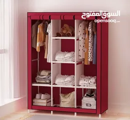  4 فقط 20 دينار خزانة قماش مثالية لتخزين الملابس مصممة خصيصا لأخذ مساحات قليلة قابلة للطي والتنقل