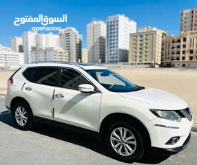  1 NISSAN XTRAIL 2015 WHITE GCC WITH SUNROOF