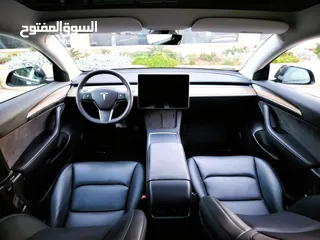  19 تيسلا 2023 MODEL 3 فحص كامل B+ auto score بحالة الوكالة لون فيراني مميز ممشى قليل بسعر لقطة ومحروووق