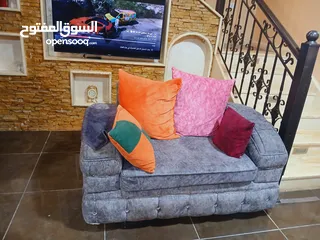  3 طقم كنب  مستعمل تفصيل بحالة ممتارة