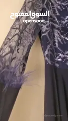  11 فستان سهرة كحلي موديل جديد 2025 قياس l  راقي جدا مع الشيلة Dark navy blue evening dress