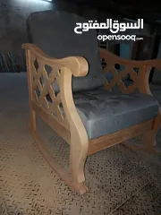  10 كراسي هزاز كوبرا خشب زان / مورس الاردن