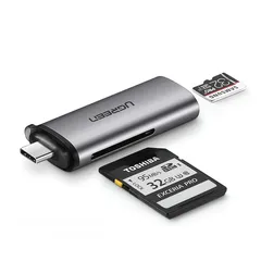  2 UGREEN CM184 USB-C TF/SD Card Reader قارئ بطاقات من تايب سي اس