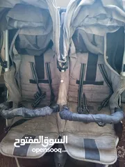  2 عرباي توأم مستعمله شغاله 100٪