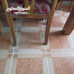  4 كراسي سفره  عدد 6  زان