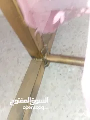  5 موجود ستاند ملابس حديد كبير  بزبط لفساتين  ارتفاعه 195 طوله 3 متر  فصلته تفصيل بنفك وبتركب( سهل الفك