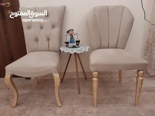  2 كراسي خشب زان طبيعي