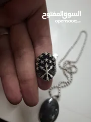  10 خواتم فضه مرصعه باحجار كريمه