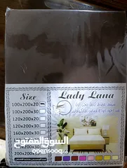  1 شرشف فرشة مطاط جديد بورقته، قياس 200 في 100 سم. لون بني، ولون اسود  elastic mattress cover