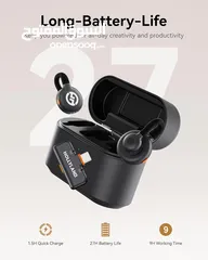  12 Hollyland Lark M2S Wireless Microphone with USB-C Plug ميكرفون هولي لاند تايب سي