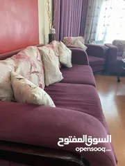  4 طقم كنب غرفة جلوس مع البرادي للبيع