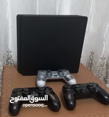  1 بلايستيشن 4 سلم ps4 slim مستعمل بحالة جيدة جدا اقرأ الوصف
