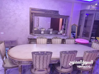  3 طاولة سفرة 8 كراسي كاملة مع ملحقها